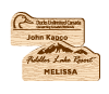Laser Engraved Wood Name Badges